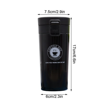 

Haykey Portable Stainless Steel Vacuum Flask Coffee Cup Travel Water Bottle
