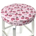 thumbnail image 3 of Pofeuu Bike with Donut Wheels Print Round Bar Stool Covers - Super Soft and Washable Elastic Stool Cushion Slipcover Easy Clean Velvet-13 inch, 3 of 7