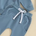 thumbnail image 4 of TOWED22 Boys Clothes Boy Outfits 2-Piece Long Sleeve Sweatshirt Tops and Pants Fall Winter Outfits Set(Blazer,12-18 M), 4 of 7