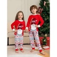 thumbnail image 3 of Pijamas de Año Nuevo 2024 Conjuntos familiares a juego con estampado de cuadros rojos Pijamas de 2 piezas Pantalones Estampados Ropa navideña para adultos y niños, 3 of 5