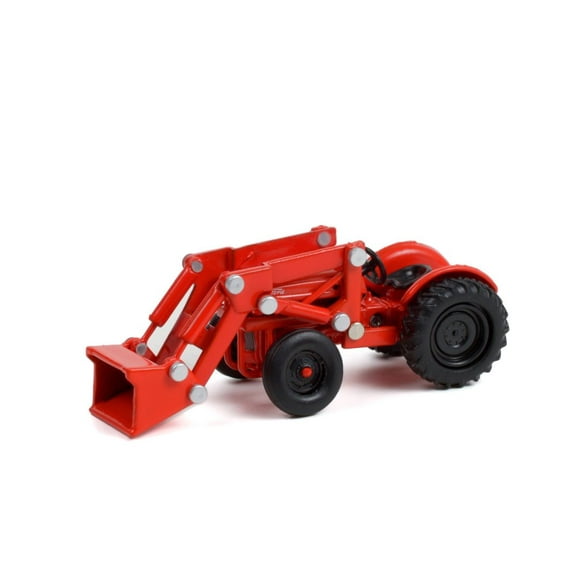 1948 Ford 8N Tractor with Front Loader, Red - Greenlight 48060A/48 - 1/64 scale Diecast Car
