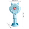 thumbnail image 6 of Yooshoverk Mini Cartoon Spray Fan, USB Rechargeable Handheld for Dormitory Use, 6 of 6