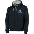 thumbnail image 2 of Men's Dunbrooke Navy Tennessee Titans Craftsman Thermal-Lined Full-Zip Hoodie, 2 of 4