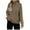 Khaki, variant on IROINNID Reduced Womens Sweater Turtleneck Pullover Sweater Solid Color Casual Mid-Length Long Sleeve Button Knitting Sweatshirt Tops Blouse Shirt Sweater