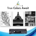 thumbnail image 2 of True Image 4-Pack Compatible Toner Cartridge for Canon 125 LBP6000 MF3010 Printer(Black), 2 of 11