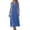 Dresses-1242Blue, variant on Linen Dress for Women Sleeveless V-Neck Midi Dress Button Down Tank Dress Solid Color Loose Fit Casual Summer Beach Daily Work Wear