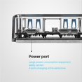 thumbnail image 3 of stanreset HUB de Bureau Transparent 4 Ports USB3.0 avec Coussin Antidérapant en Caoutchouc Alimentation Externe Résistante, 3 of 6