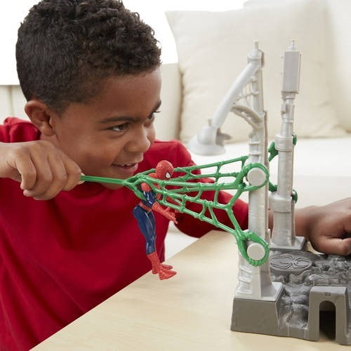 spider man web city playset