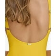 thumbnail image 3 of DKNY Women's Ruffle Underwire Tummy Control One-Piece Swimsuit (16, Cumin), 3 of 3