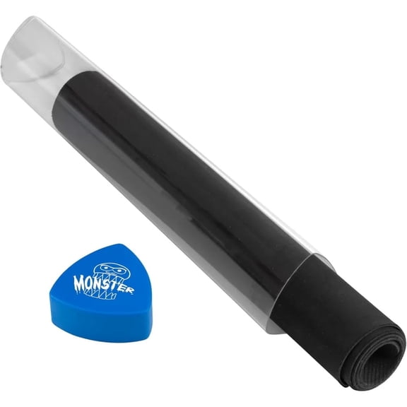 Playmat Tube - Monster Protectors Prism-shaped Play Mat Tube (Blue)- Won't Roll Off Surface and Easy in and out Design