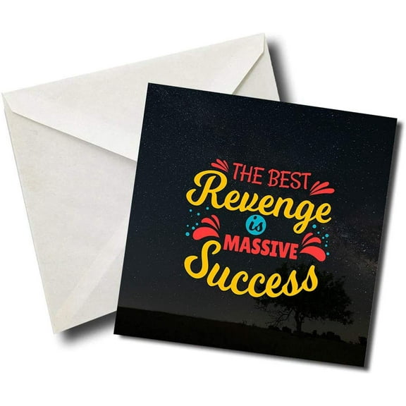 The Best Revenge Is Massive Success - Quote Magnet for refrigerator. Great Gift! By Flexible Magnets