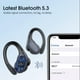 thumbnail image 4 of Auriculares inalámbricos Auriculares Bluetooth 60 Horas de reproducción Audio estéreo HD Pantalla LED Digital Auriculares supraaurales con Gancho para la Oreja Auriculares Impermeables con m, 4 of 5