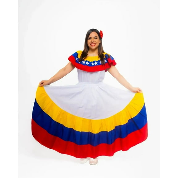 Venezuelan Traditional Women Fiesta Dress