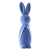 Way to Celebrate Easter Flocked Bunny Decor, Periwinkle Blue, 27"