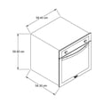 thumbnail image 2 of Horno de gas de 60 cm (24 pulgadas) Whirlpool  WOA205S para empotrar en acero inoxidable y puerta triple cristal espejo negro, 2 of 3