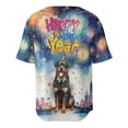 thumbnail image 2 of Happy New Year with Rottweiler Fireworks Holiday Xmas Winter 2025 All Over Print 3D Baseball Shirt Rottie Dog Lover Gifts Idea Softball Sport - 00025, 2 of 6