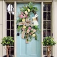 thumbnail image 3 of CNKOO Couronne de Pâques Bienvenue Signe Décoration Décoration de la Porte d'Entrée, 3 of 6