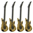 thumbnail image 1 of Gold Large Inflatable Blow Up Guitar Kids Toy Fancy Dress Party Stage Props Children'S Simulation Inflatable Musical Instrument 4Pcs, 1 of 1