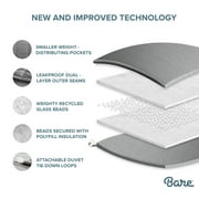 Bare Home 20 lbs Weighted Blanket for Adults - 60 x 80 - 210tc Twill Cotton, Sand
