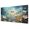 thumbnail image 2 of Designart "Aquariums Aquatic Dance Painting I" Nautical & Beach Metal Wall Decor Set, 2 of 5