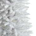 thumbnail image 6 of Nearly Natural Warm White Prelit LED White Decorated Slim Christmas Tree, with 743 Bendable Branches 6', 6 of 11