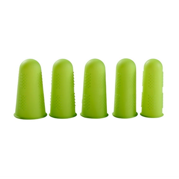 Zeiwohndc Silicone Finger Protectors Covers Caps 3 Sizes for Hot Glue Sewing Craft 5 kit