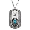 Personalized Celebrium Birthstone Engraved Class Necklace