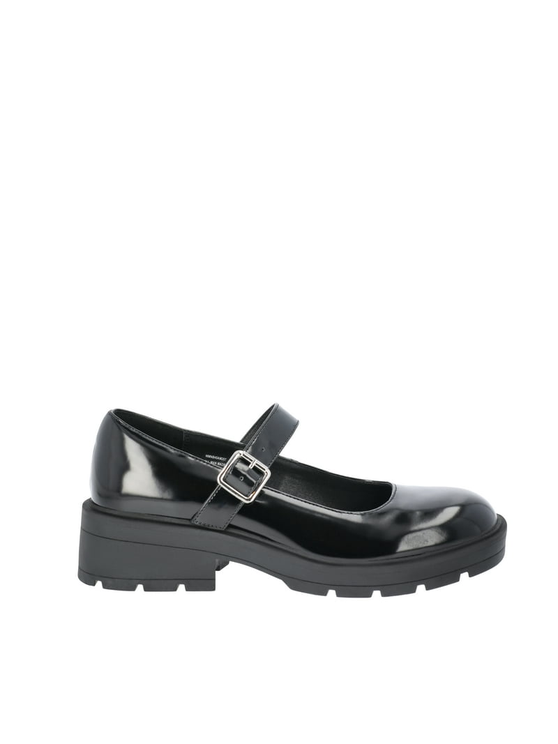 No Boundaries Women's Chunky Maryjane with Buckle, Lug Sole