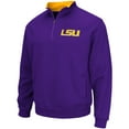 thumbnail image 2 of Men's Colosseum Purple LSU Tigers Big & Tall Tortugas Quarter-Zip Jacket, 2 of 3