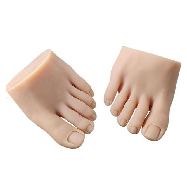 Modelo de pie falso de práctica, medio pie, herramienta de exhibición para entrenamiento de arte de uñas profesional B