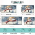 thumbnail image 2 of Happy Snowman with Scarf Plush Pillow Cases Queen Size Ultra Soft Warm Pillowcases with Zipper 20"x30", 2 of 9