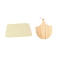 thumbnail image 3 of Piedra rectangular para pizza con pala de madera, práctico accesorio grande para horno de pizza, piedra para hornear pizza, pan para asar, 3 of 7