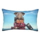 thumbnail image 1 of Fotbe Elephant Sits Funda de Almohada Decorativa Estilo Occidental, Lujo en Algodón, Fundas para Almohadas King, Cojín Estampado para Decoración del Hogar-16"x24", 1 of 6