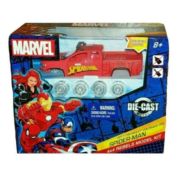 Marvel 2017 Chevrolet Colorado ZR2 Spider-Man 4x4 Truck Model Kit, Spiderman