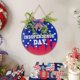 thumbnail image 4 of Independence Day Wooden Board Door Decoration Interior Decoration Festival Celebration Hanging Board Decoration, 4 of 6