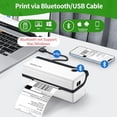thumbnail image 2 of Impresora térmica de etiquetas Rongta con Bluetooth para envíos de paquetes. Impresoras de etiquetas inalámbricas de 4 x 6 pulgadas para pequeñas empresas. Compatible con Android, iPhone y Windows. Am, 2 of 5