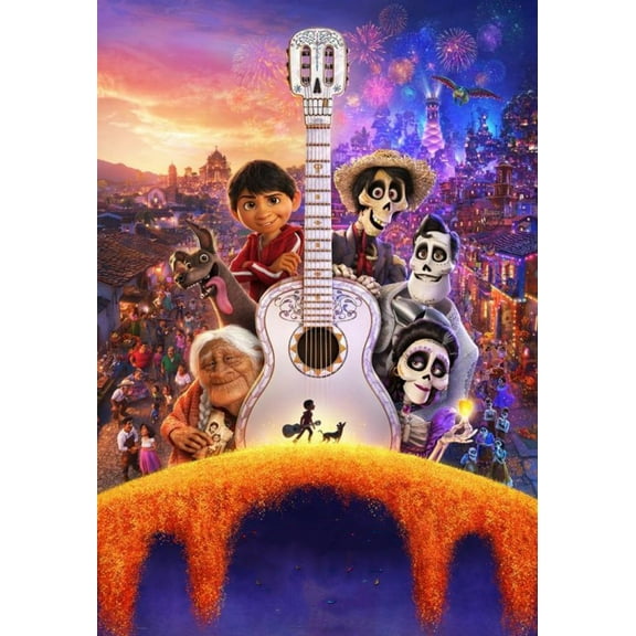 5D Diamond Painting Kit DIY Coco Diamond Painting by Number Kits Cross Stitch Rhinestone Embroidery Picture Arts Craft for Home Decor 12x16 Inch