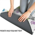 thumbnail image 3 of White Dog Paw Footprint Hot Yoga Mat Towel Non Slip for Hot Yoga - Quick-Drying Yoga Mat Cover with 4 Corner Pockets with Travel Bag - Hot Yoga Towel Non Slip Grip Moisture Wicking Sweat 70"x26", 3 of 6