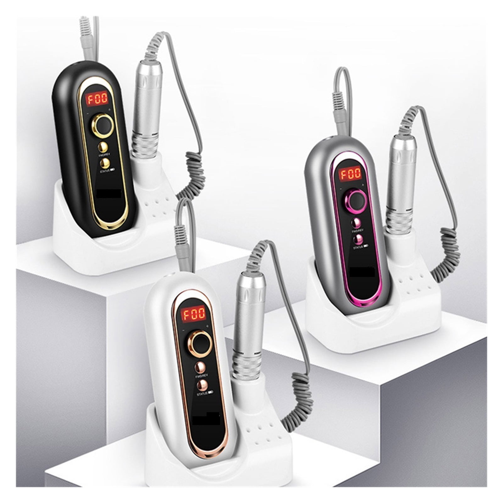 Electric Nail Drill Machine, 30000RPM Nail Drill Manicure Set, Rechargeable Salon Gel Nail Polish Sander Professional Tool ,Low Noise