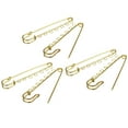 thumbnail image 1 of Shisuyan 10Pcs Heavy Duty Safety Brooch For Sweaters With Spring Shape Design, 1 of 8