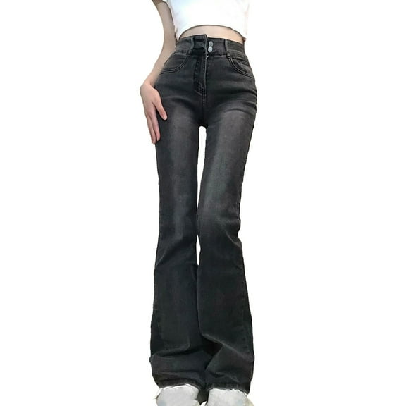 Denim Pants for Women Casual Trendy Stretch Jeans Pants Outdoor Work Business Trousers