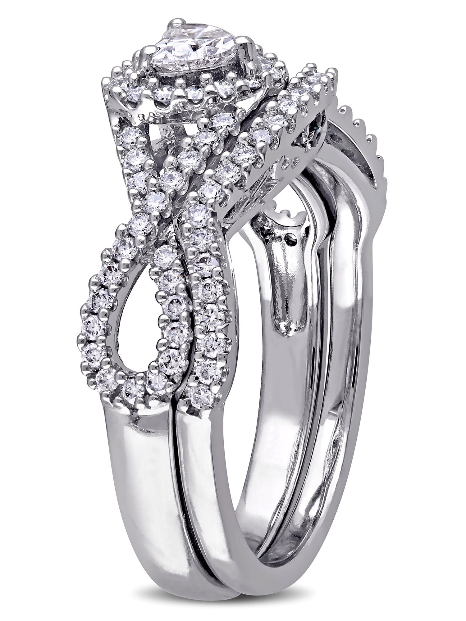 Everly Women's Diamond 14k White Gold Bridal Set