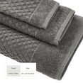 thumbnail image 4 of Great Bay Home Quick Dry Diamond Waffle 6 Piece Hand Towel Set, Dark Grey, 4 of 7