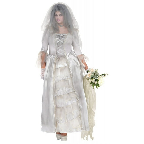 Ghost Bride Adult Costume - Plus Size 2X - Walmart.com - Walmart.com