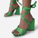 thumbnail image 4 of Zapatos de mujer Color sólido Tie-Dye Sandalias de vendaje de moda de tacón alto para mujer Wmkox8yii  shjk5769, 4 of 8