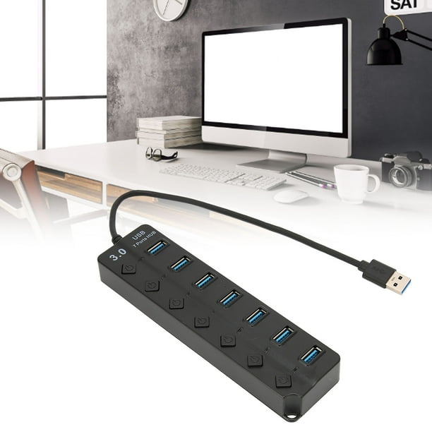 USB3.0 Hub, USB Splitter Wide Compatibility Portable High Speed ...