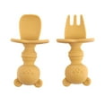thumbnail image 1 of Juego de tenedor y cuchara cortos con diseño de animales. Vajilla duradera para niños y adultos, picnics, acampadas, viajes y fiestas. Utensilios bonitos., 1 of 3