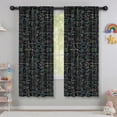 thumbnail image 5 of Blackout Kids Curtains,Math Equations 3D Shapes Black Pattern Childrens Insulated Curtains Set Of 2,Bedroom Essentials,Toddler Room Decor 42"x63", 5 of 5