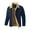 Blue, variant on Zaitun Men's Winter Cotton Sherpa-Lined Jacket, Casual Trucker Outerwear with Flap Pockets