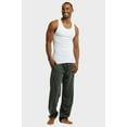 thumbnail image 3 of 2 Packs of Cottonbell Men's Knitted Sweat Pajama Cozy Pants with Drawstring, 3 of 3